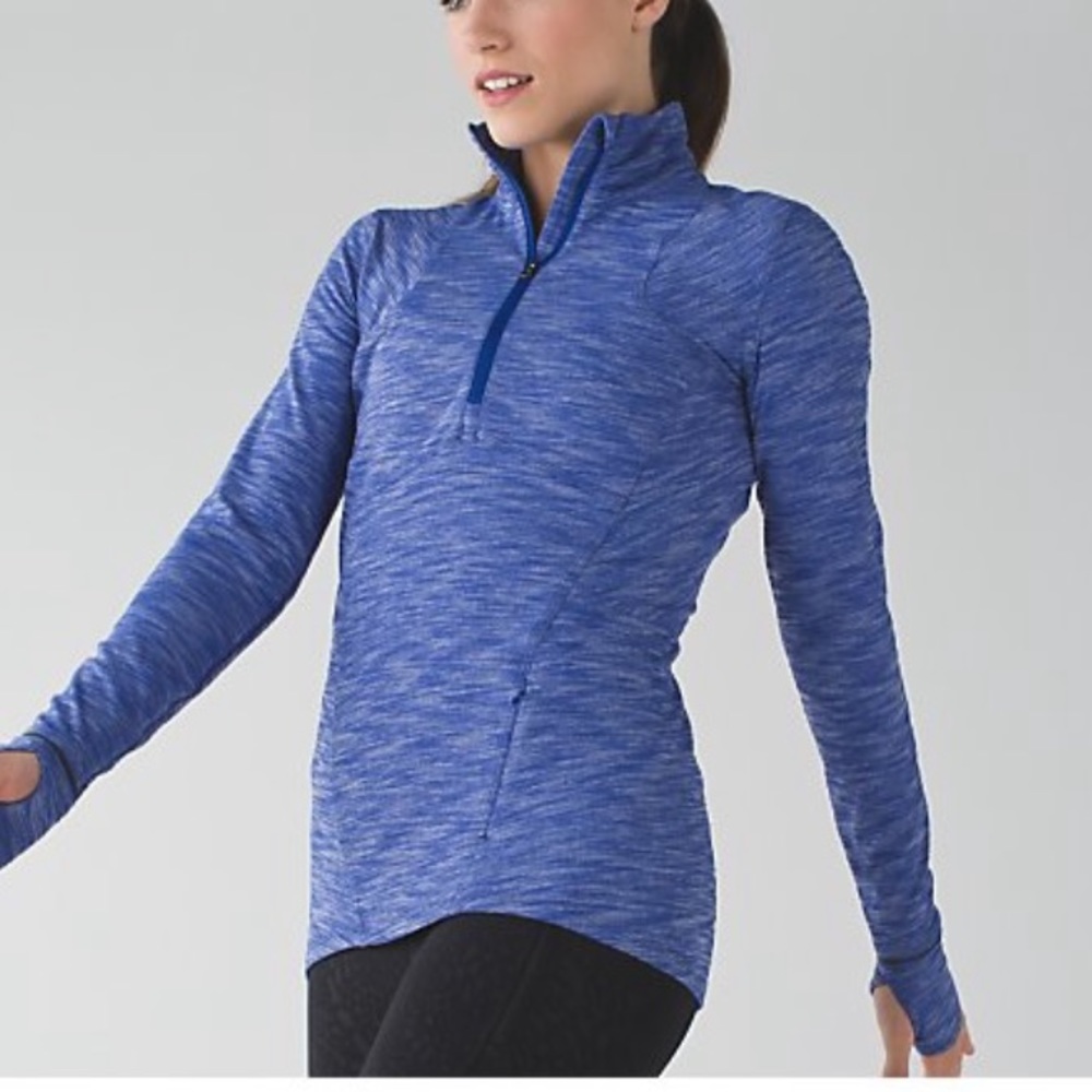 Lululemon Kanto catch me 1/2 zip pullover blue 6